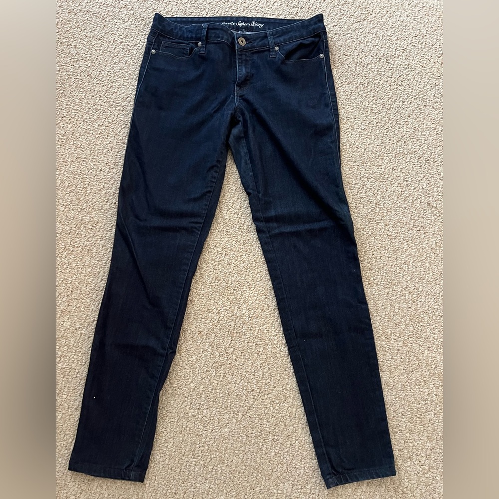 G By Guess Suzette Super Skinny Dark Wash Blue Jeans 30” waist